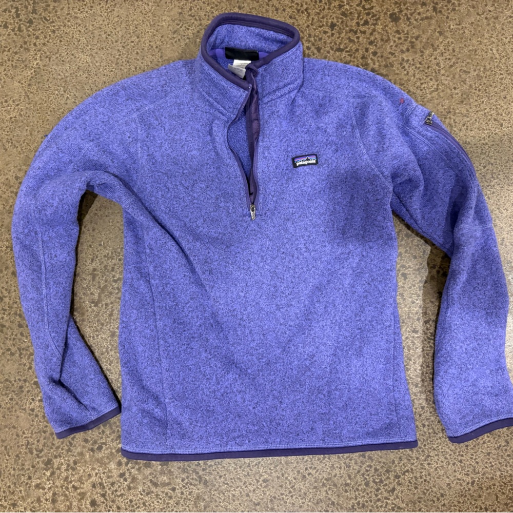 Patagonia Men's Zip-Up Sweater in Lavender